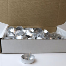 Load image into Gallery viewer, Aluminium Foil Tealight Cups and wicks for making your own
