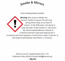 Load image into Gallery viewer, Smoke &amp; Mirrors / Smokey, Whisky &amp; Cologne Scented Soy Wax Melts Tins
