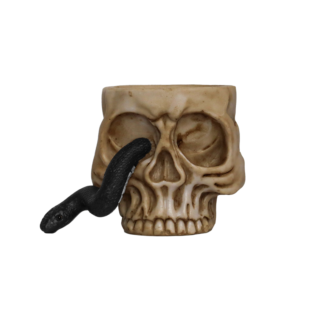 Skull and Snake Tealight Holder