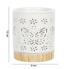 Load image into Gallery viewer, Butterfly Wood Effect Wax Melter
