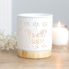 Load image into Gallery viewer, Butterfly Wood Effect Wax Melter
