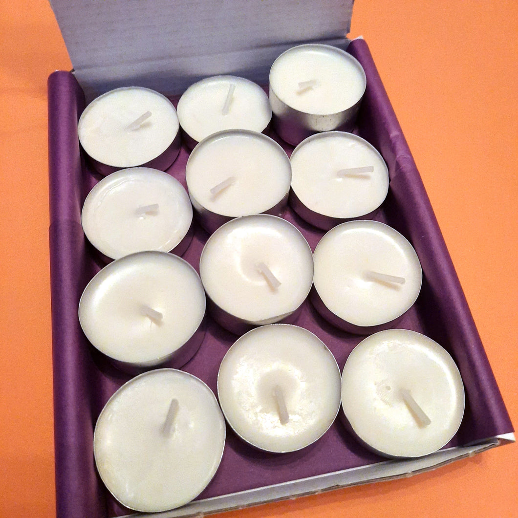 An Old Flame Unscented Tea Lights box
