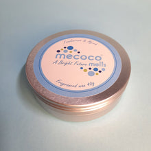 Load image into Gallery viewer, A Bright Future / Frankincense &amp; Myrrh, White Scented Soy Wax Melts Tin
