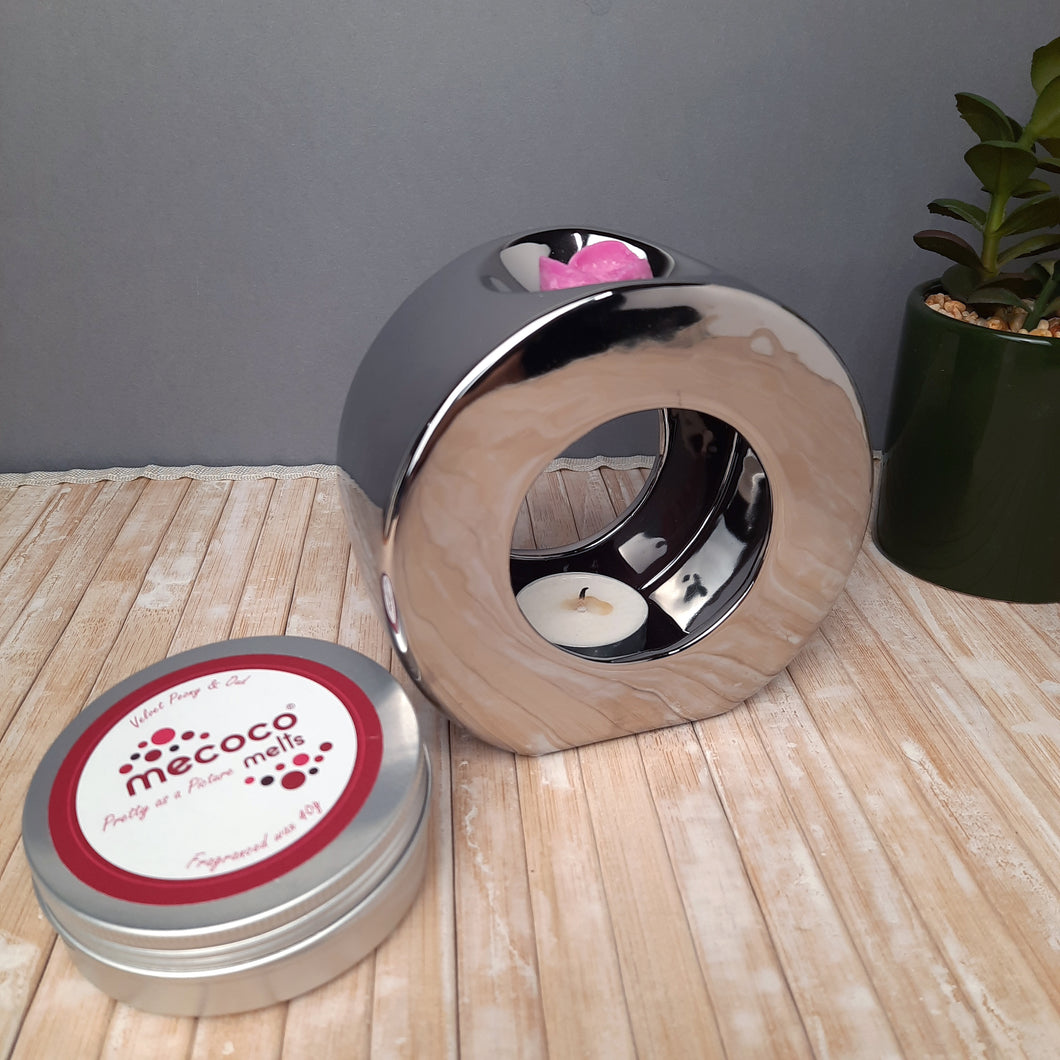 Chrome Ellipse Wax Melter