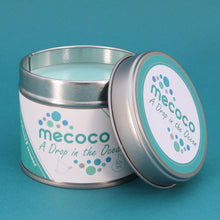 Load image into Gallery viewer, A Drop in the Ocean / Rocksalt &amp; Driftwood, Blue Scented Soy Wax Candles
