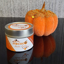 Load image into Gallery viewer, Heebie Jeebies / Pumpkin Spice, Orange coloured Scented Soy Wax Candles
