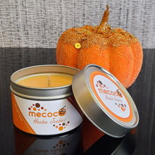 Load image into Gallery viewer, Heebie Jeebies / Pumpkin Spice, Orange coloured Scented Soy Wax Candles
